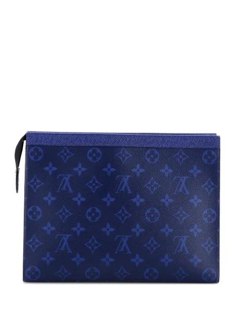 Pochette Voyage Monogram Taigarama MM clutch bag by LOUIS VUITTON 