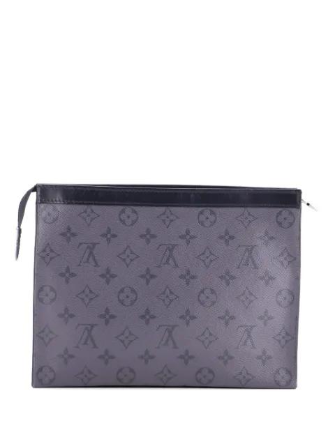 Pochette Voyage Reverse Monogram Eclipse Canvas MM clutch bag by LOUIS VUITTON 