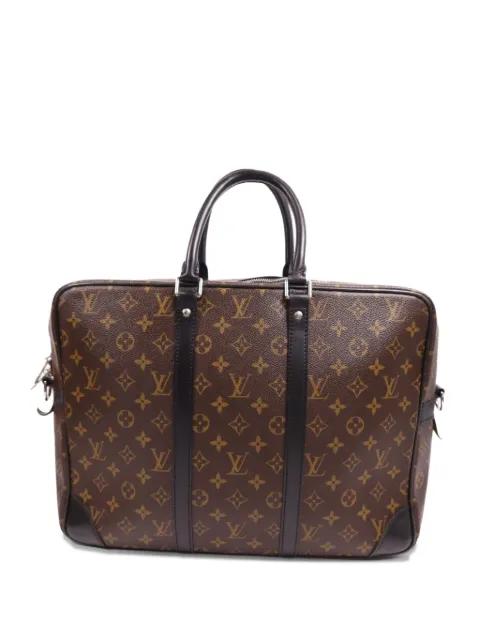Porte-Documents Monogram Macassar briefcase by LOUIS VUITTON 