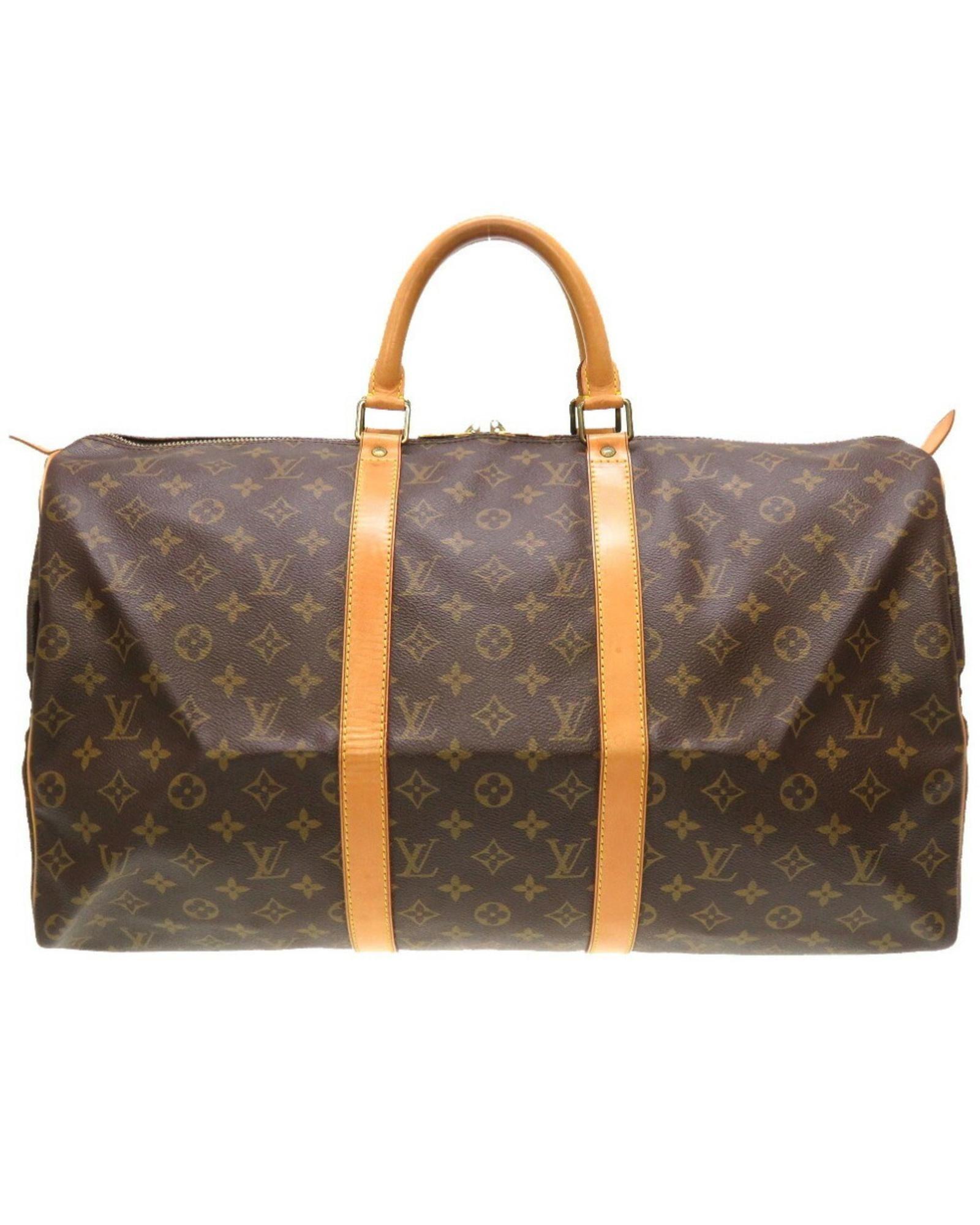 Preloved Keepall Bandouliere 50 Monogram - Brown Luggage by LOUIS VUITTON Preloved Keepall Bandouliere 50 Monogram - Brown Luggage by LOUIS VUITTON