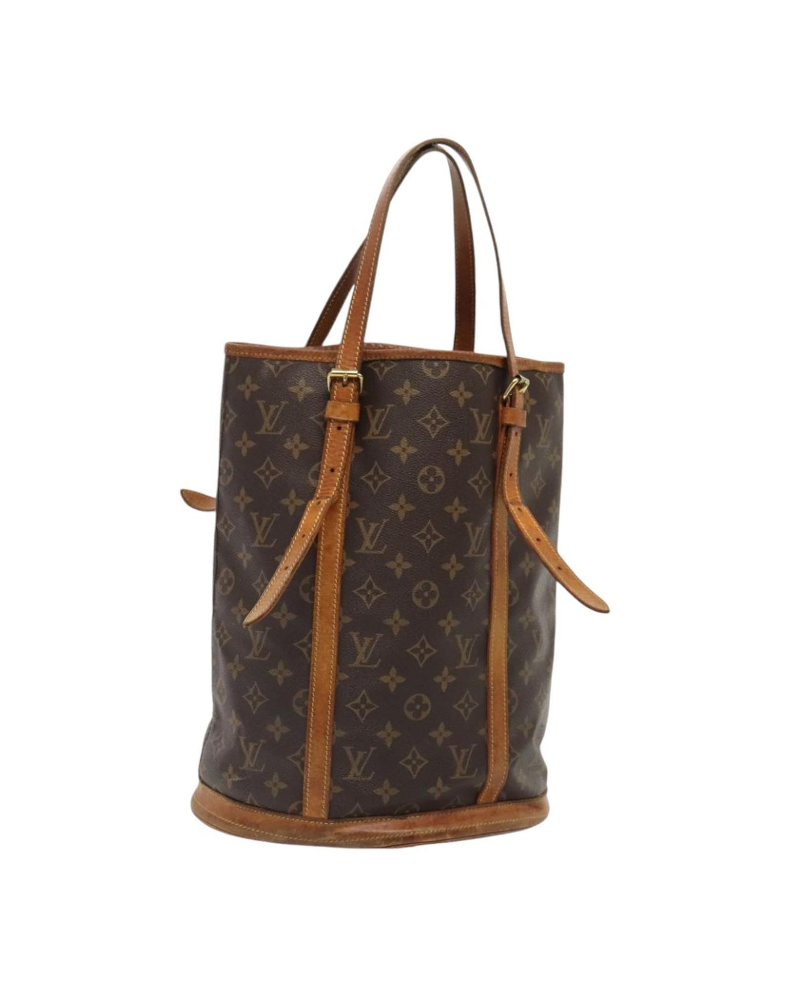 Preloved Monogram Bucket Bag Stylish Tote Women Shoulder Bags by LOUIS VUITTON