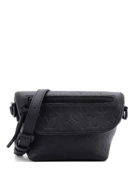 Pulse Wearable Wallet Monogram Shadow Leather belt bag by LOUIS VUITTON 