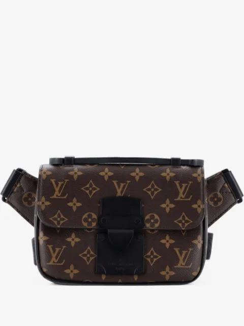 S Lock Sling Bag Macassar Monogram Canvas belt bag by LOUIS VUITTON 