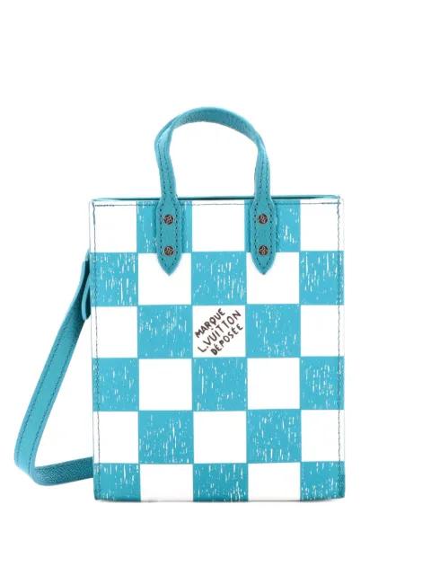 Sac Plat Bag Limited Edition Marque Deposee Damier Giant XS tote bag by LOUIS VUITTON 