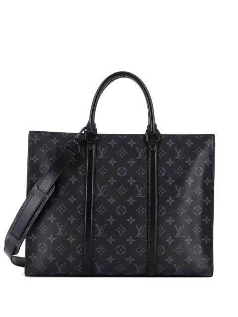 Sac Plat Zipper Monogram Eclipse Canvas Horizontal tote bag by LOUIS VUITTON 