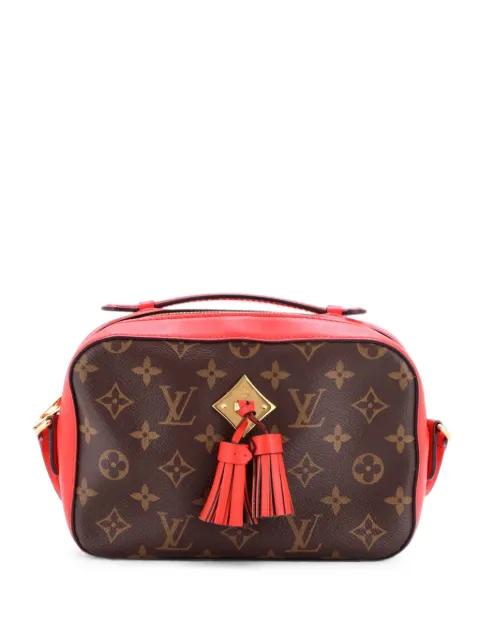 Saintonge Handbag Monogram Canvas with Leather crossbody bag by LOUIS VUITTON 