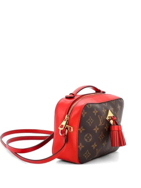 Saintonge Handbag Monogram Canvas with Leather crossbody bag by LOUIS VUITTON 