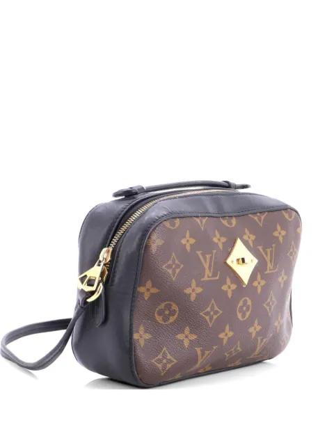 Saintonge Handbag Monogram Canvas with Leather crossbody bag by LOUIS VUITTON 