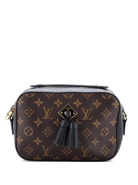 Saintonge Handbag Monogram Canvas with Leather crossbody bag by LOUIS VUITTON 