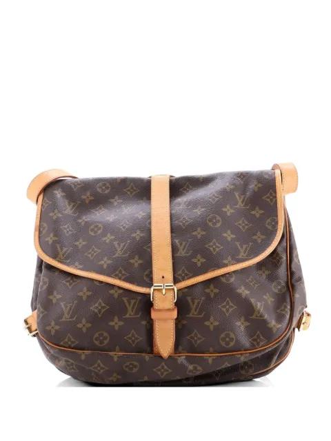 Saumur Handbag Monogram Canvas 35 crossbody bag by LOUIS VUITTON 