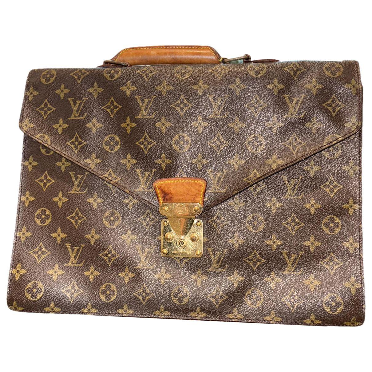 Serviette Ambassadeur leather handbag by LOUIS VUITTON