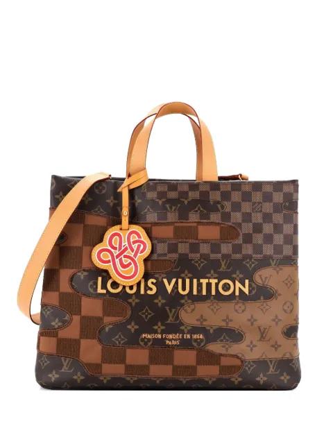 Shopper Patchwork Reverse Monogram Canvas and Damier MM tote bag by LOUIS VUITTON 