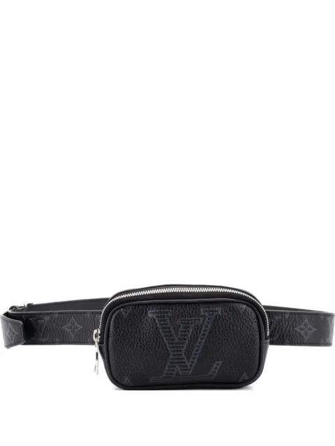 Signature Pocket Monogram Shadow Giant Taurillon Leather belt bag by LOUIS VUITTON 
