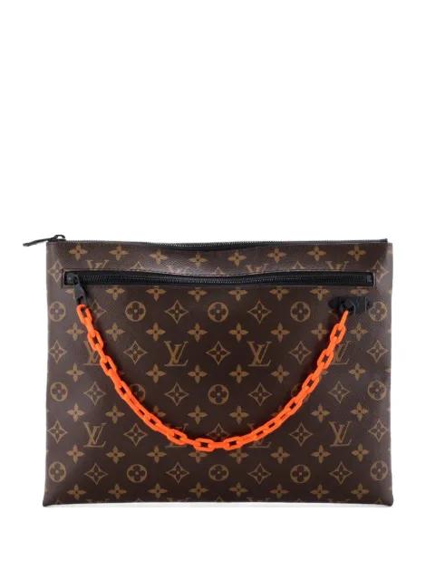 Solar Ray A4 Pouch Monogram Canvas clutch bag by LOUIS VUITTON 