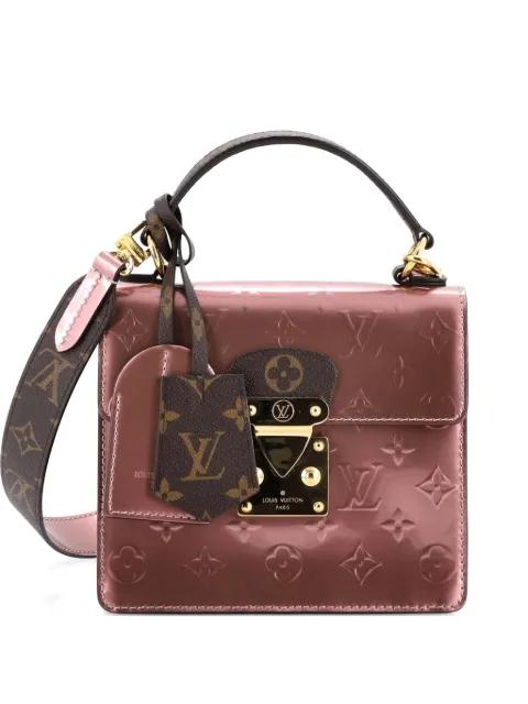Spring Street NM Handbag Monogram Vernis with Monogram Canvas satchel by LOUIS VUITTON 
