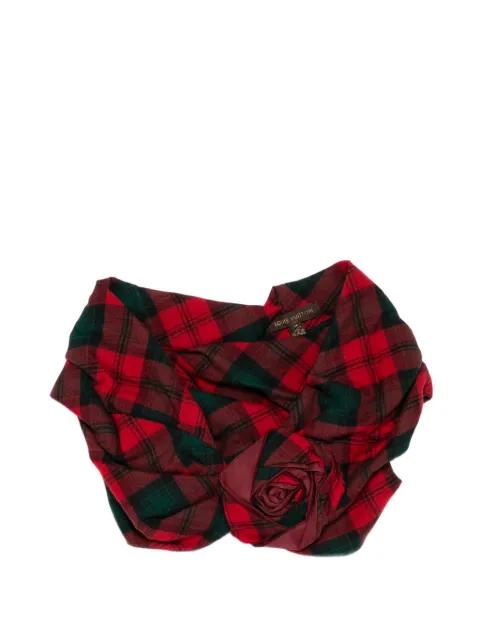 Tartan mini cape with rosette by LOUIS VUITTON 