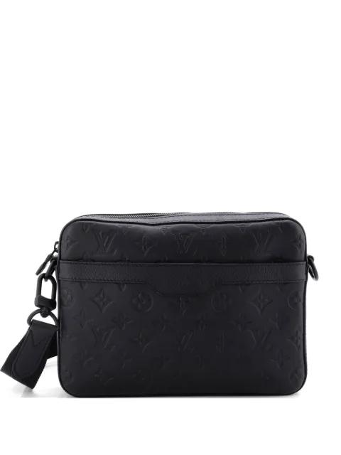 Trio Messenger Bag Monogram Shadow Leather crossbody bag by LOUIS VUITTON 
