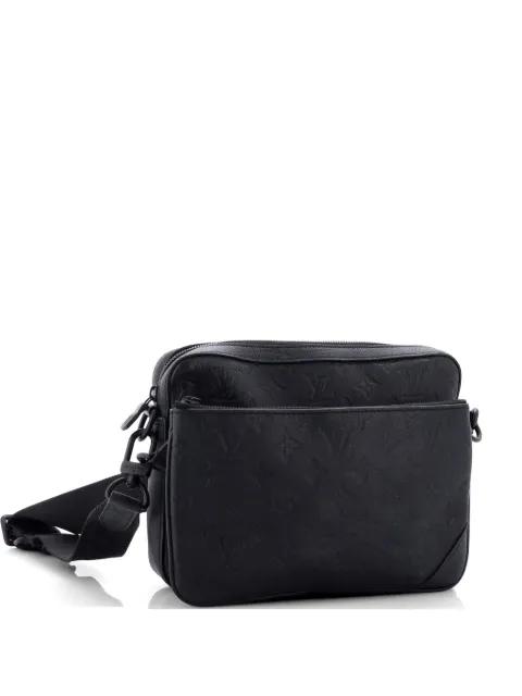 Trio Messenger Bag Monogram Shadow Leather crossbody bag by LOUIS VUITTON 