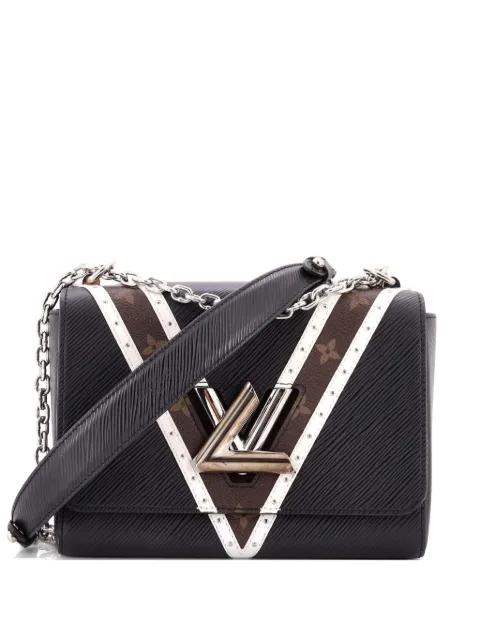 Twist Handbag Epi Leather with Monogram Canvas and Studded Leather MM crossbody bag by LOUIS VUITTON 
