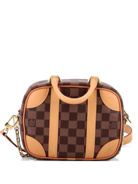 Valisette Souple Handbag Damier with Leather BB satchel by LOUIS VUITTON 