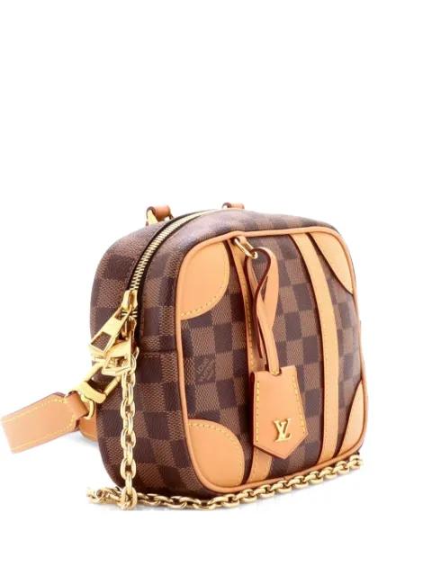 Valisette Souple Handbag Damier with Leather BB satchel by LOUIS VUITTON 
