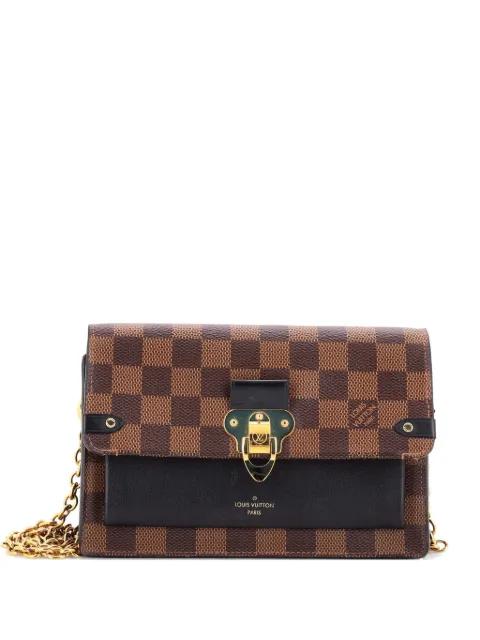 Vavin Chain Wallet NM Damier with Leather crossbody bag by LOUIS VUITTON 
