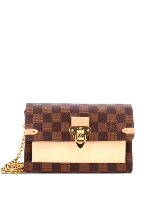 Vavin Chain Wallet NM Damier with Leather crossbody bag by LOUIS VUITTON 