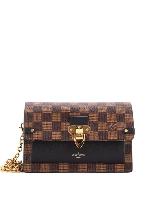 Vavin Chain Wallet NM Damier with Leather crossbody bag by LOUIS VUITTON 