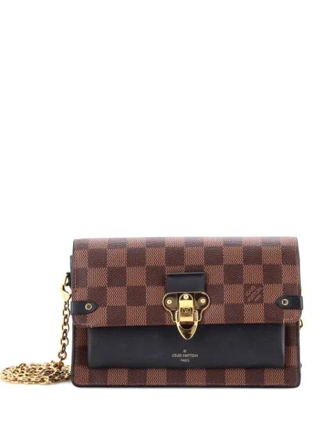 Vavin Chain Wallet NM Damier with Leather crossbody bag by LOUIS VUITTON 
