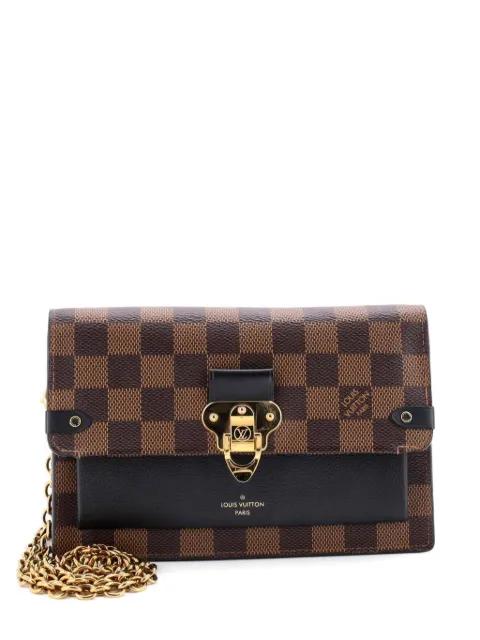 Vavin Chain Wallet NM Damier with Leather crossbody bag by LOUIS VUITTON Vavin Chain Wallet NM Damier with Leather crossbody bag by LOUIS VUITTON