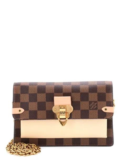 Vavin Chain Wallet NM Damier with Leather crossbody bag by LOUIS VUITTON 