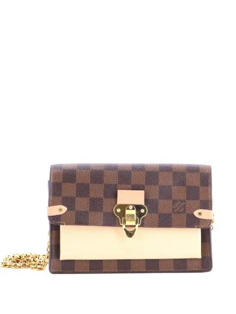 Vavin Chain Wallet NM Damier with Leather crossbody bag by LOUIS VUITTON 