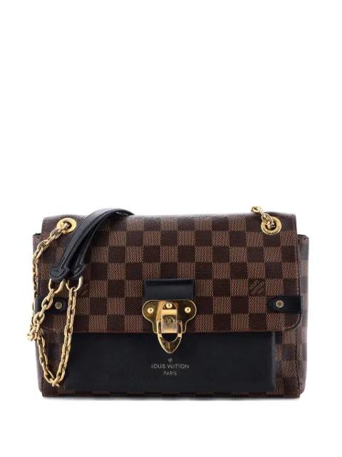 Vavin Handbag Damier with Leather PM crossbody bag by LOUIS VUITTON 