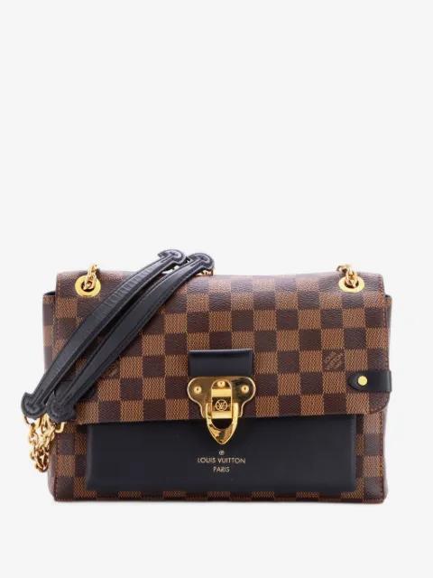 Vavin Handbag Damier with Leather PM crossbody bag by LOUIS VUITTON 