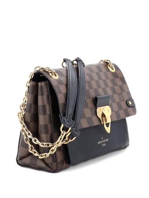 Vavin Handbag Damier with Leather PM crossbody bag by LOUIS VUITTON 