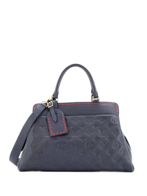 Vosges Handbag Whipstitch Monogram Empreinte Leather MM satchel by LOUIS VUITTON 