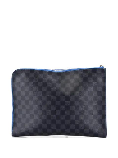 Zip Around Pochette Jour Damier Graphite GM clutch bag by LOUIS VUITTON 