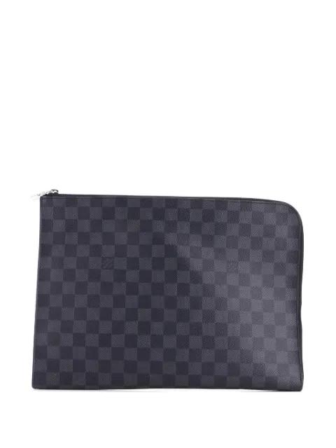 Zip Around Pochette Jour Damier Graphite GM clutch bag by LOUIS VUITTON 