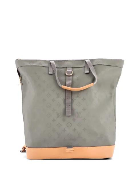 Zipped Tote Limited Edition Titanium Monogram Canvas backpack by LOUIS VUITTON 