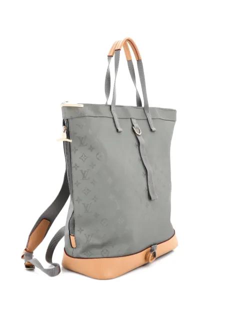 Zipped Tote Limited Edition Titanium Monogram Canvas backpack by LOUIS VUITTON 