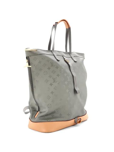 Zipped Tote Limited Edition Titanium Monogram Canvas backpack by LOUIS VUITTON 
