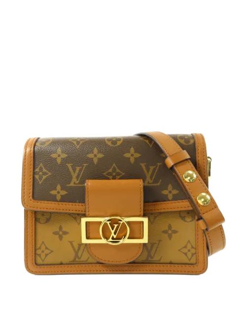 mini Dauphine Monogram Reverse canvas shoulder bag by LOUIS VUITTON 