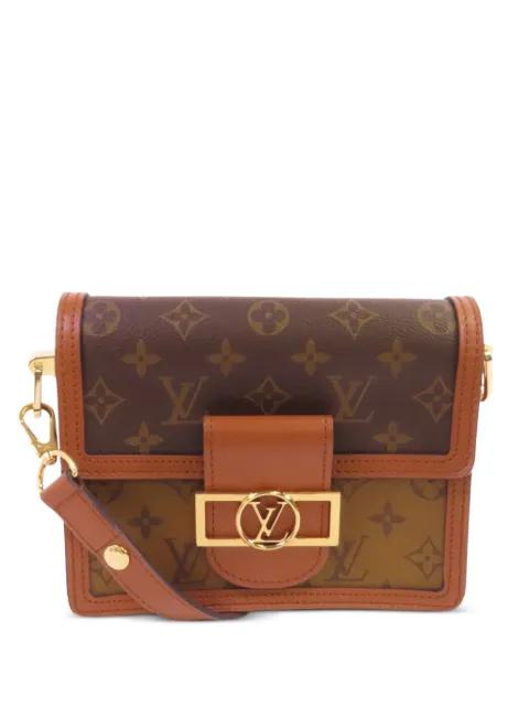 mini Dauphine monogram-pattern two-way clutch bag by LOUIS VUITTON 
