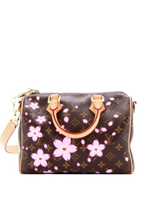 x Takashi Murakami Speedy Handbag Limited Edition Cherry Blossom Monogram 25 satchel by LOUIS VUITTON 