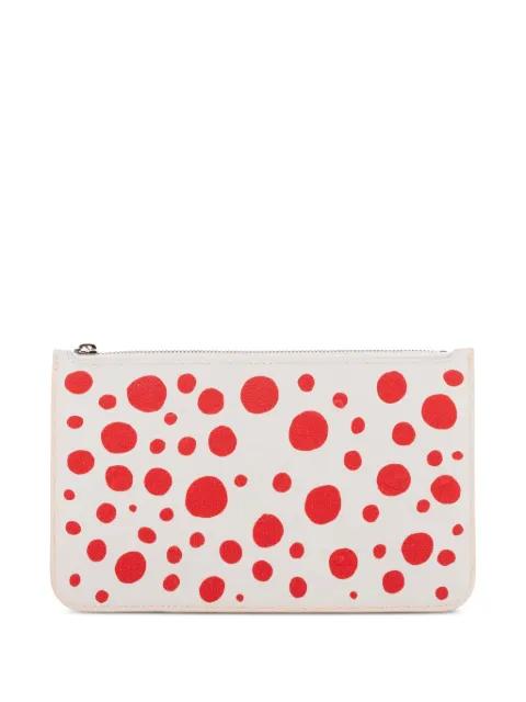 x Yayoi Kusama 2023 Infinity Dots Neverfull clutch bag by LOUIS VUITTON 