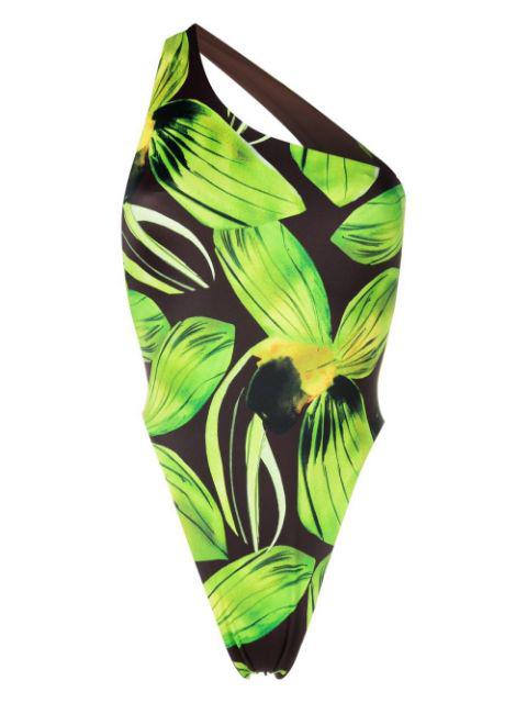 0-0-0 floral-print swimsuit by LOUISA BALLOU