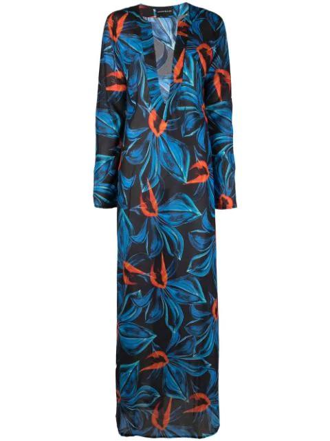 all-over abstract-print dress by LOUISA BALLOU