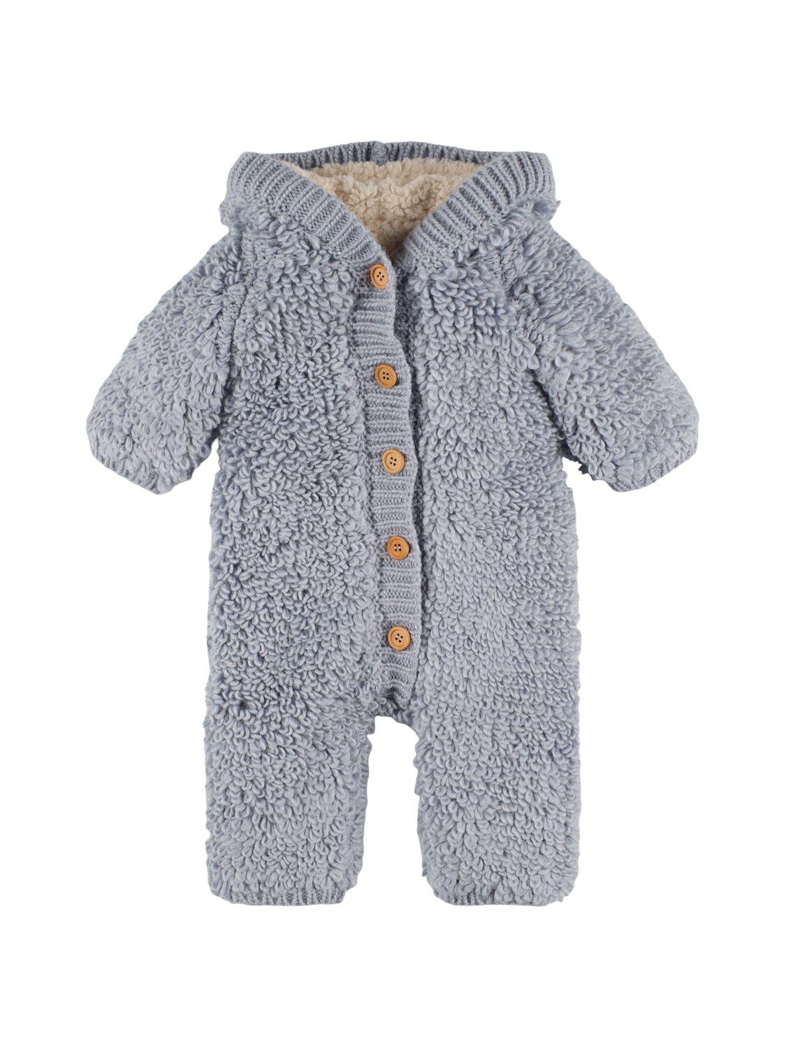 Wool Blend Knit Hooded Romper by LOUISE MISHA