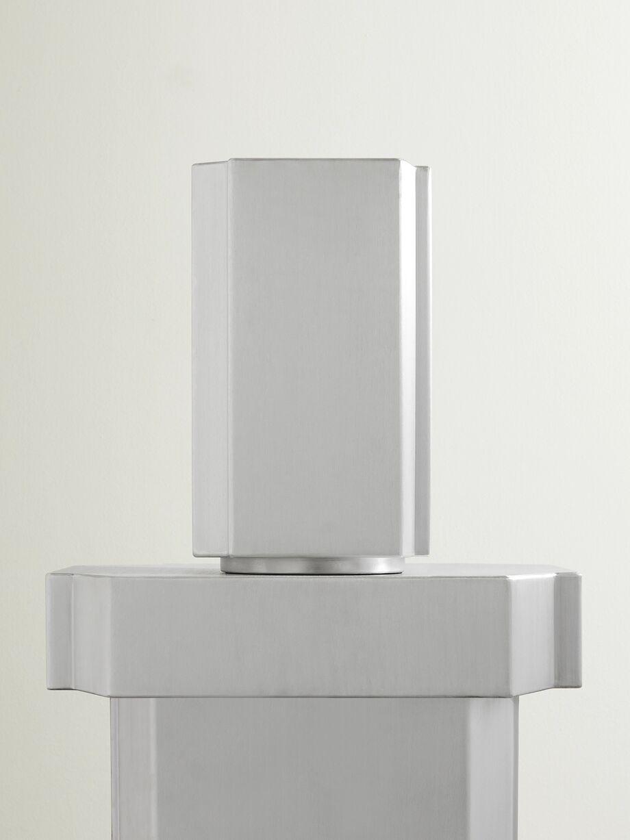 FUNKI small brushed aluminium pot by LOUISE ROE