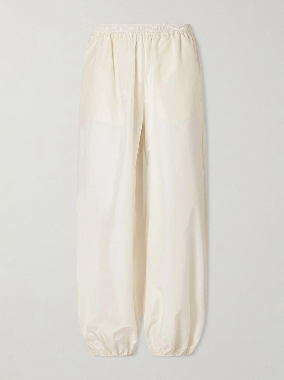 Almaya cotton and silk-blend balloon pants by LOULOU DE SAISON